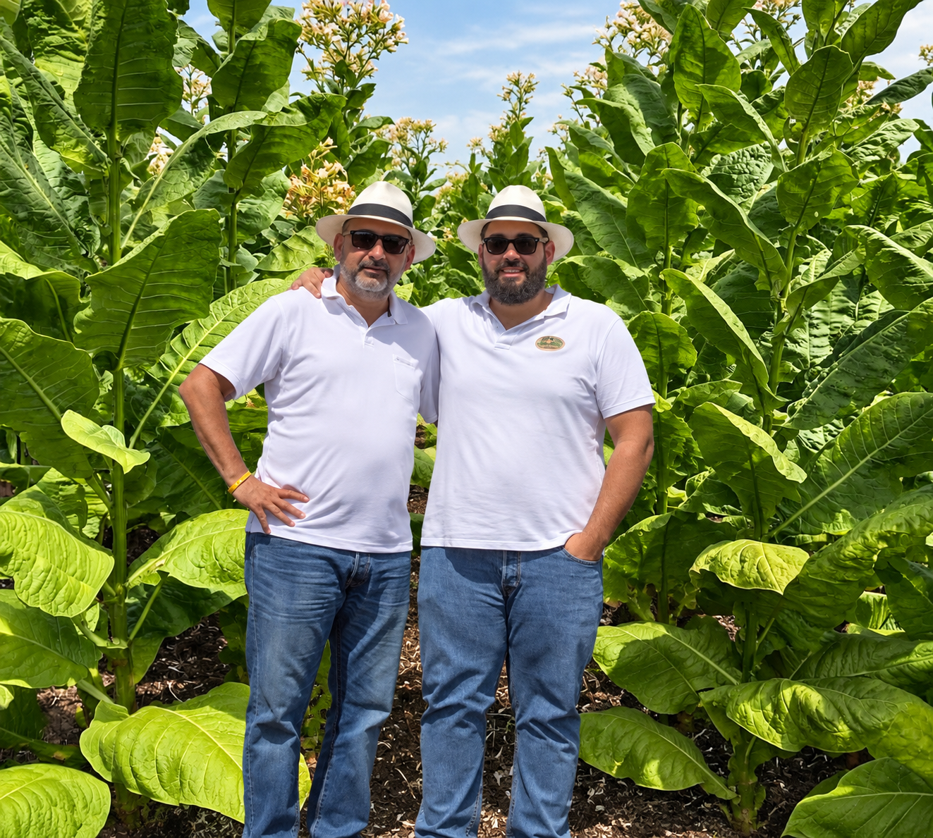 Victor Calvo in the tobacco field